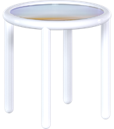 White Helix Side Table